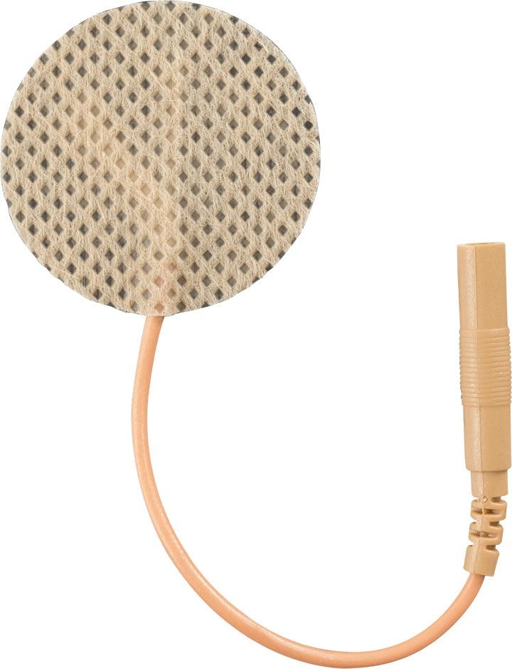 single round conductive pad with wire attachment