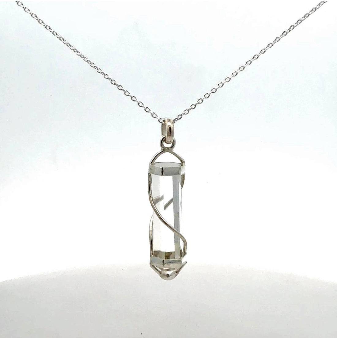Infinite Harmony Crystal Pendant - Silver