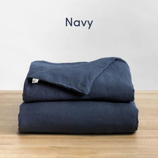 navy colored duvet