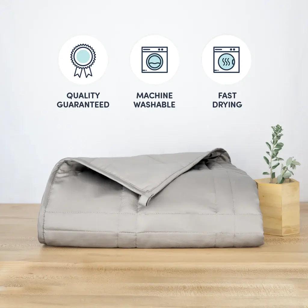 photo of a silver sage colored blanket 