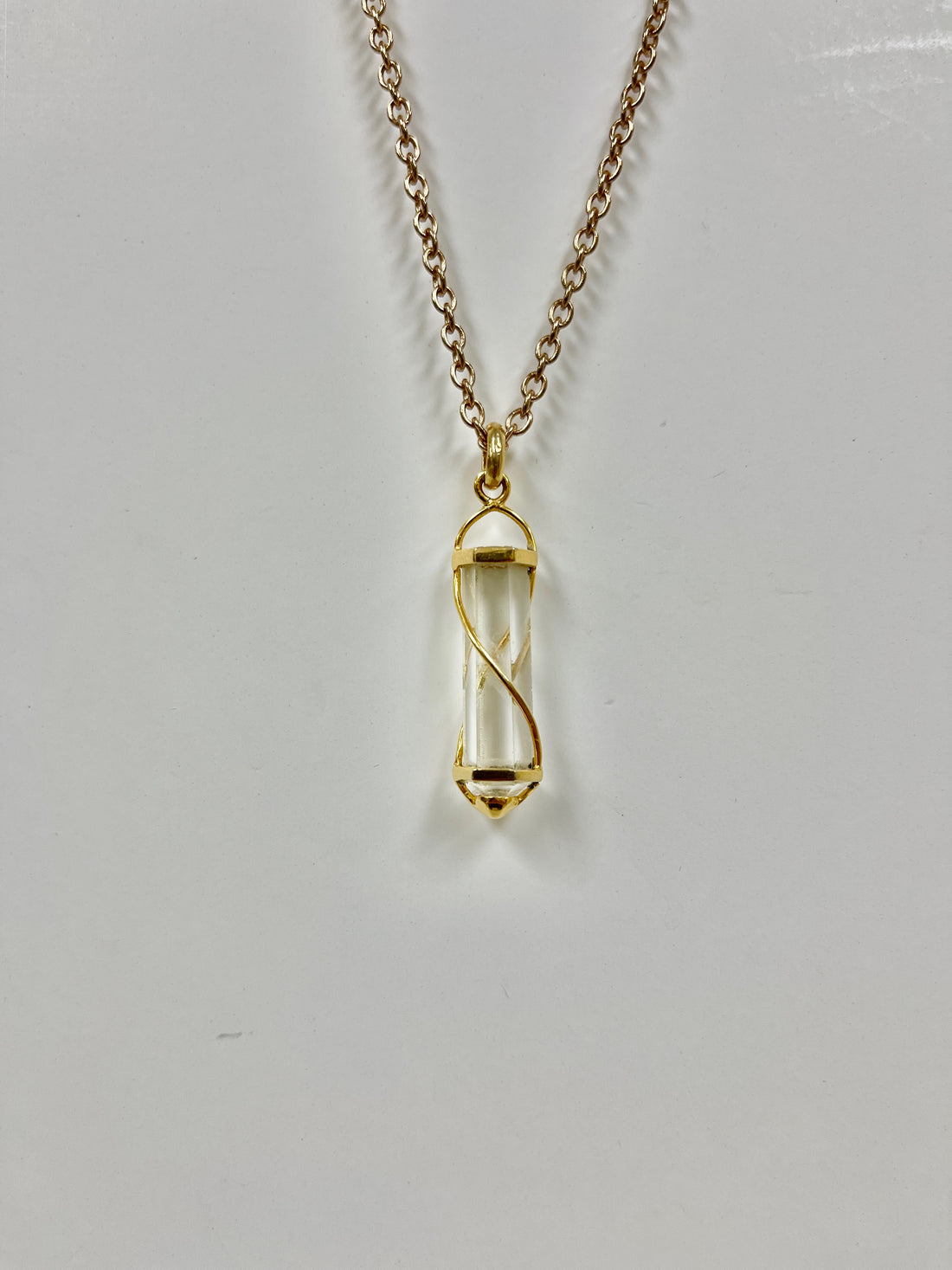 Infinite Harmony Crystal Pendant - Gold