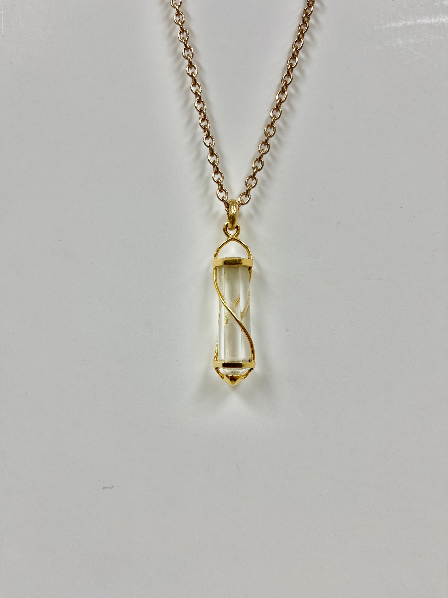Infinite Harmony Crystal Pendant - Gold