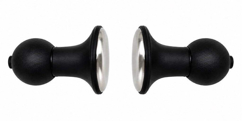 Dual Large Electrode Set - side view